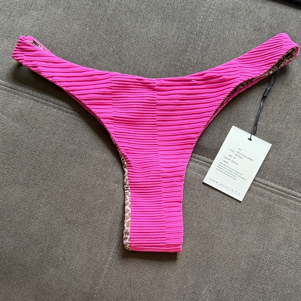 Acacia Swimwear Hot Pink Bikini Bottom